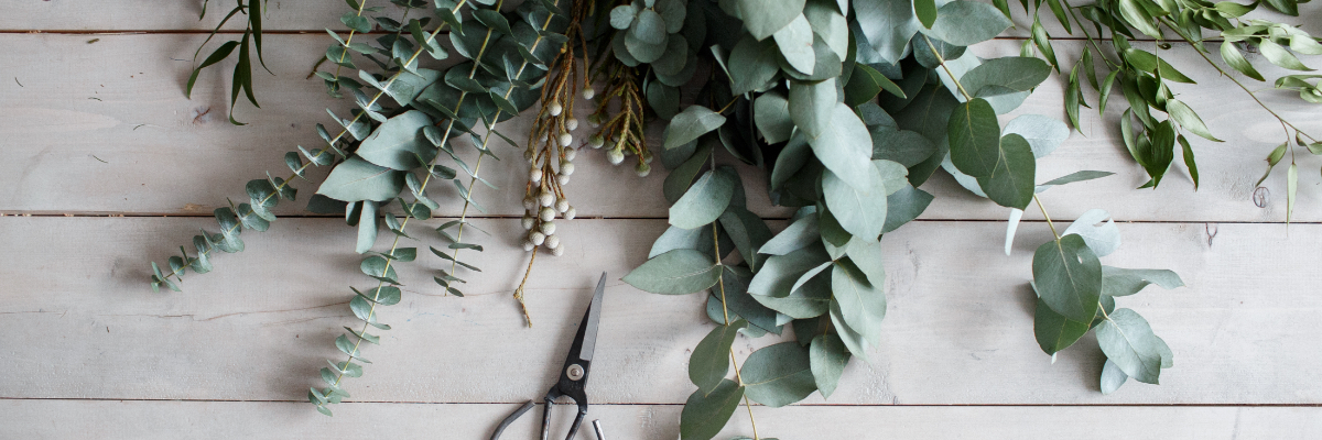 wreath made from eucalyptus