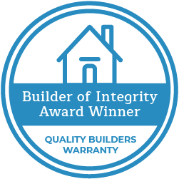 quality builders warranty builder of integrity award winner logo