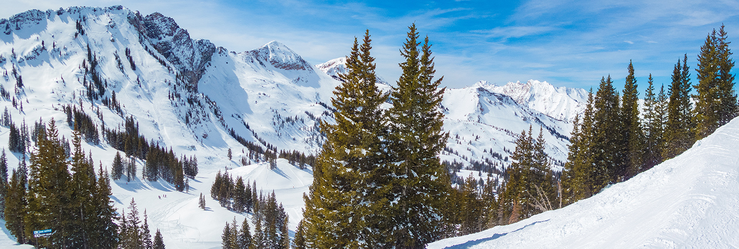 Snowy Utah Mountains