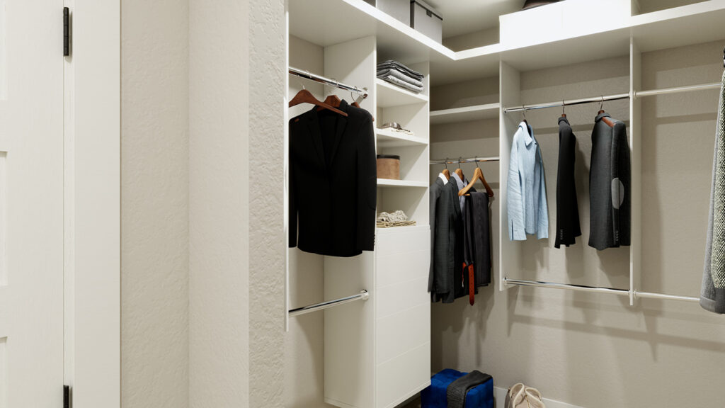 Skyline walk-in closet