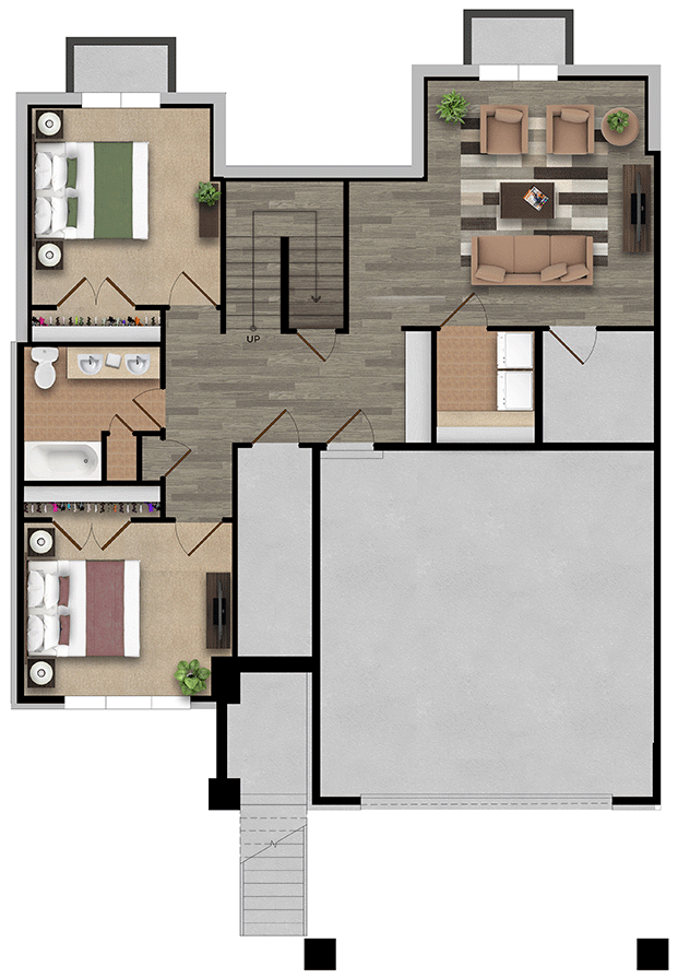 Solitude Townhome Basement Shoreline Park City Utah