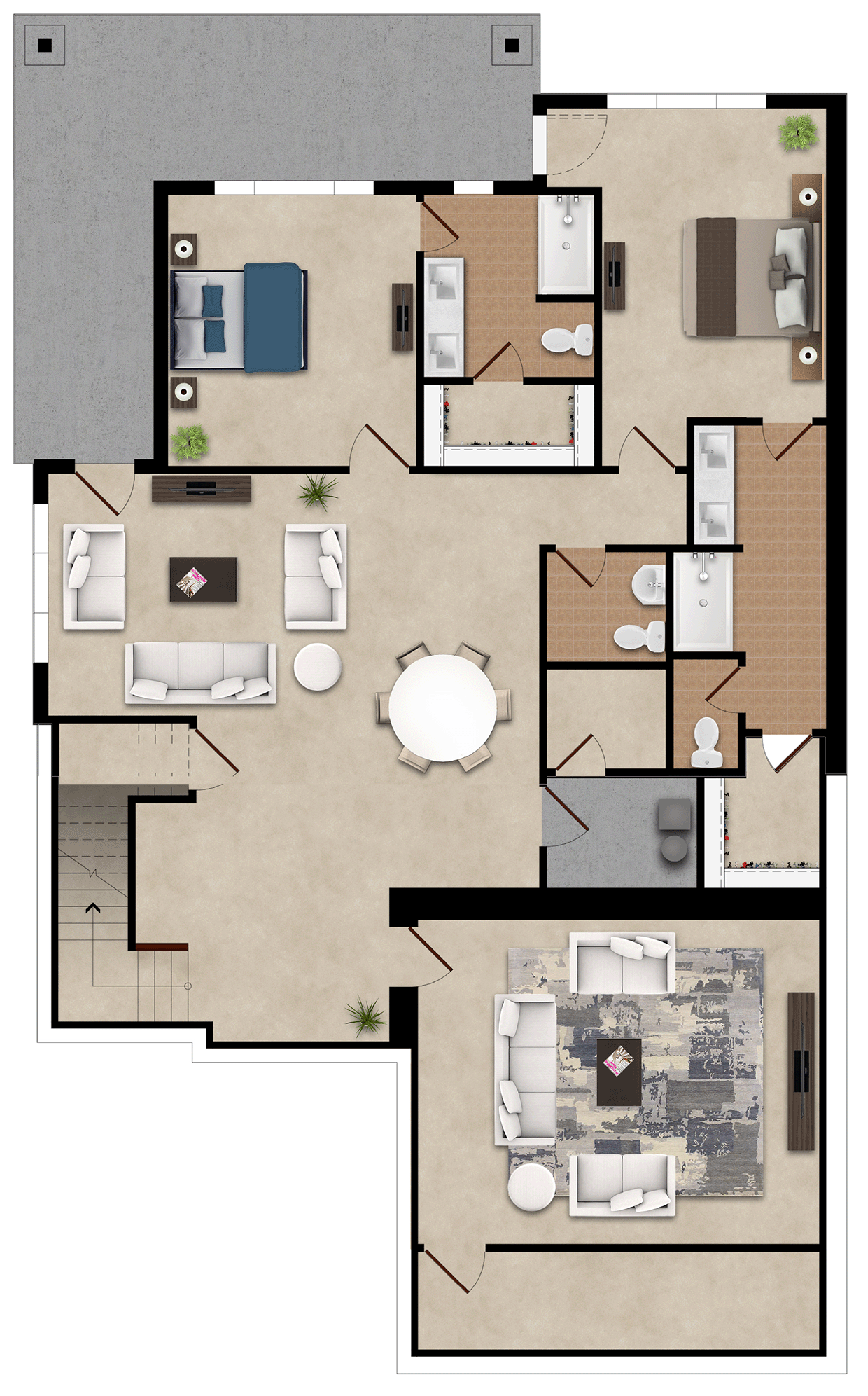 Shoreline Park City Townhome Vista basement option